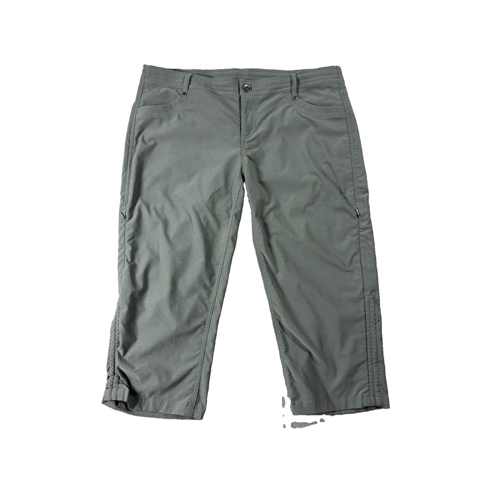 Kuhl Legendary Cropped Pant Army Green Women's 14 Gorpcore Granola Girl Utility